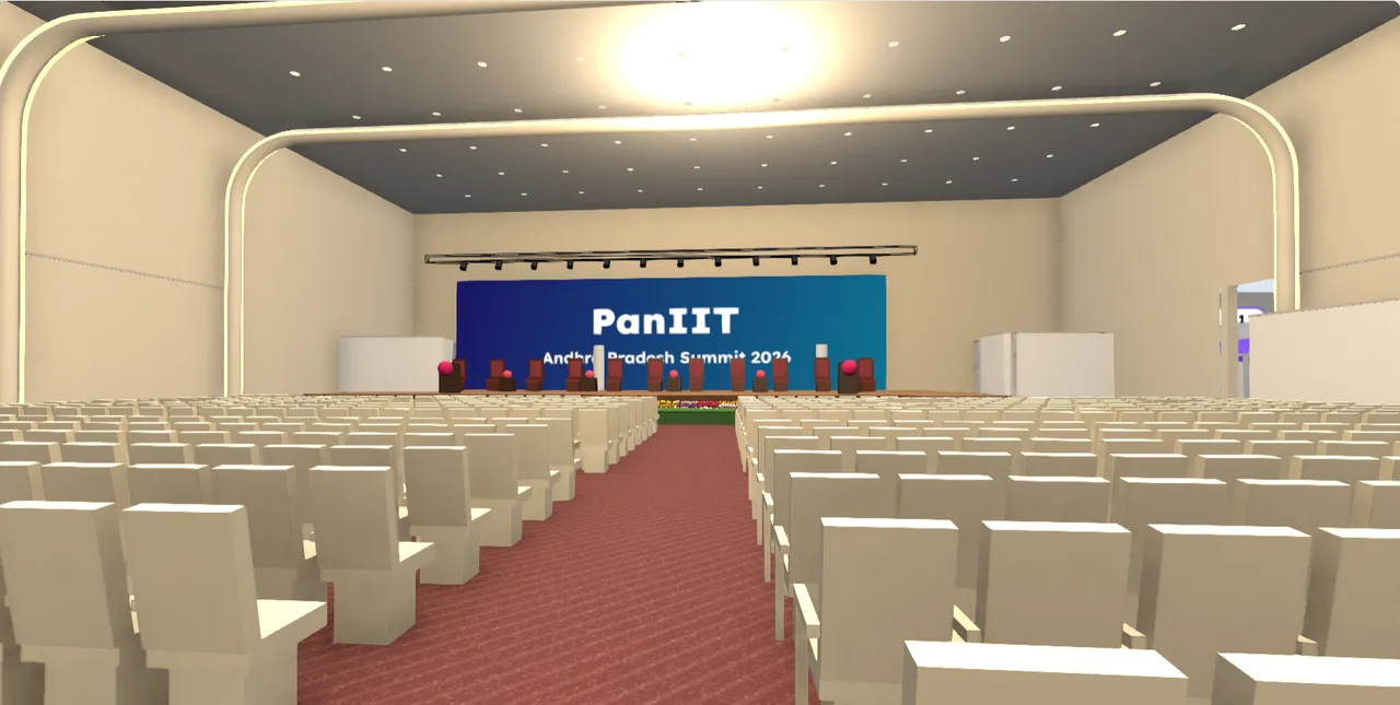 The main hall at Kala Vedika, in the 3D map